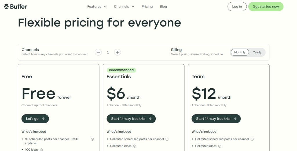 Buffer Pricing 2