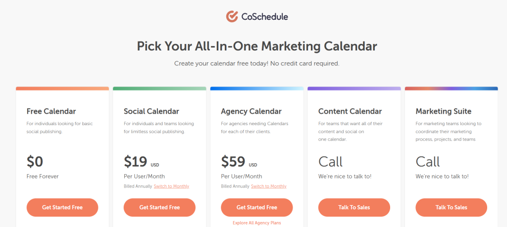 CoSchedule Pricing
