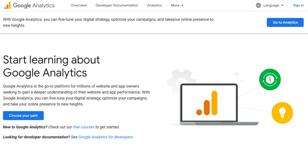 Google Analytics Screenshot