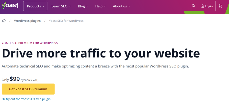 Yoast SEO Pricing