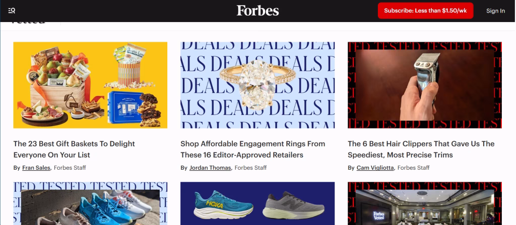Forbes Blog Screenshot