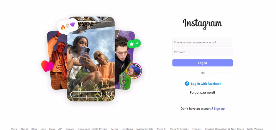 Instagram Front Page